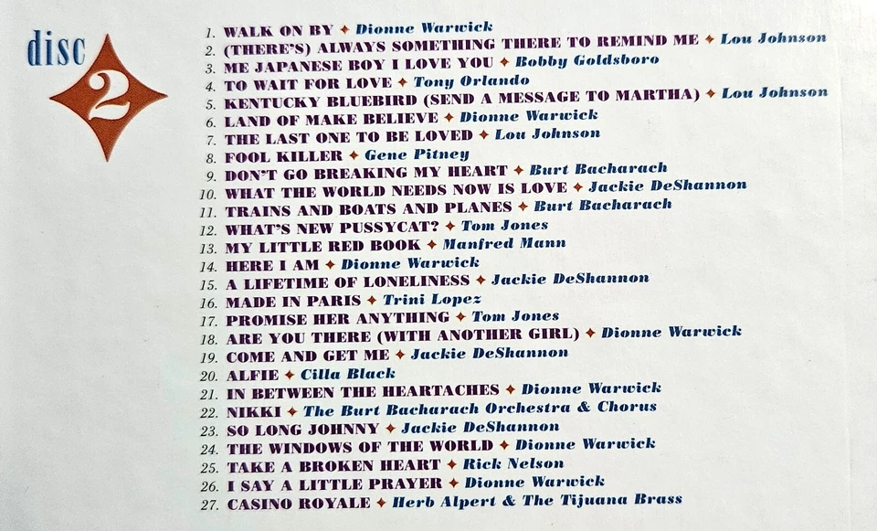 3 CD Book Set: The Look Of Love - The Burt Bacharach Collection - 1998 Rhino EX - Image 4 of 4