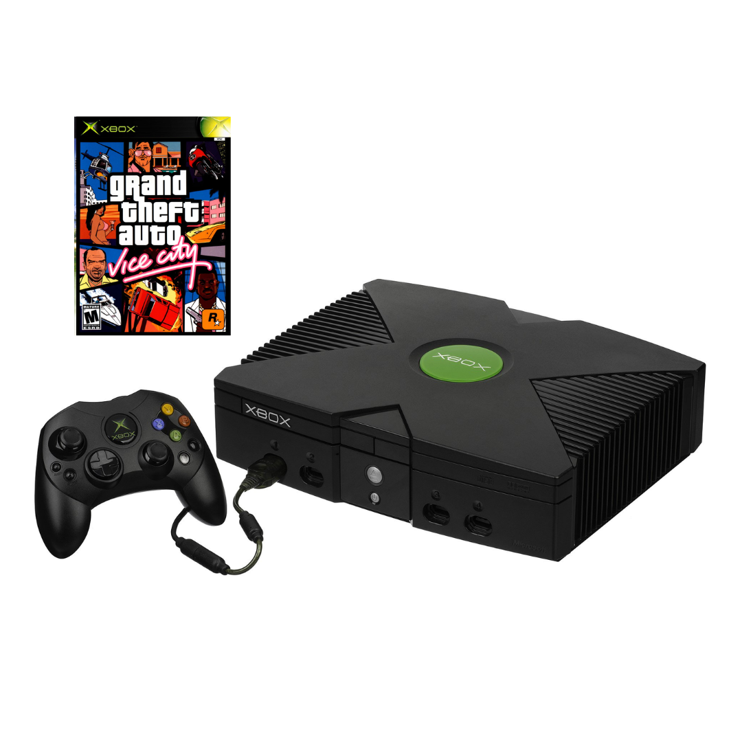 Microsoft - 付属品付き　Microsoft　XBOX　黒　本体　初代　初期型　マイクロソフト REFURBISHED - Original Microsoft Xbox Console / 1-2 OEM Xbox