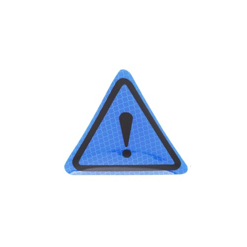 Triangle Exclamation Mark Reflective Warning Signs Sticker Night Driving Decal - Picture 15 of 15