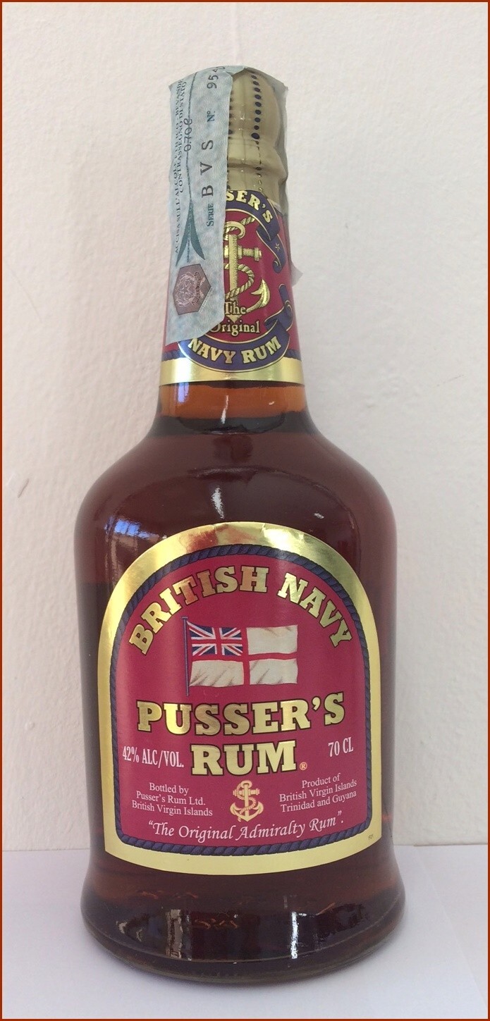 Pusser's Rum British Royal Navy rhum 70 cl. 42% vol. Admiralty red Virgin Island