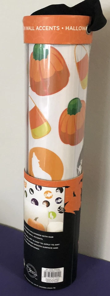 Acentos de diseñador de pared arte adhesivo Halloween calabaza bruja lobo decoración de pared Foto 3 de 4