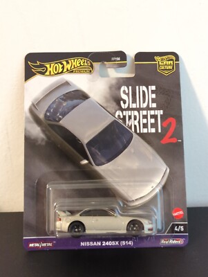HOT WHEELS PREMIUM CAR CULTURE SLIDE STREET 2 98 NISSAN 240SX (S14