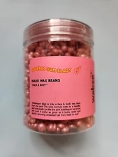 Wakse Bubble Gum Blast Hard Wax Beans for Face & Body 4.8oz Metallic Pink - New