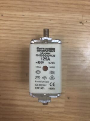 FERRAZ-SHAWMUT NH00GG50V125 Electronic NH00, 125A 500V thermal fuse