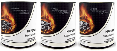 High Teck HFP158 Toyota 040 Super White Basecoat Urethane Quart (3 Pack)