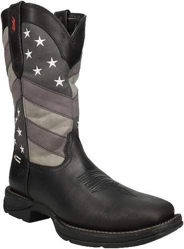 Durango Mens Leather Square Toe Oil Slip Resistant Boot 10.5  Durango Vintage Mens Leather Square Toe Oil Slip Resistant Boot 10.5 Wide main image 0