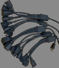 Well Shin Technology Multi Extension Power Cable WS-022, E115330 (Lot of 5) NEW