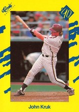 1990 Classic Yellow Updated #T3 John Kruk Philadelphia Phillies
