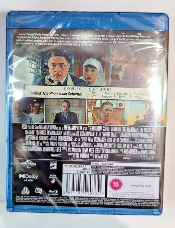 BLU-RAY  THE PHOENICIAN SCHEME    BRAND NEW SEALED UK STOCK - Image 2 of 2