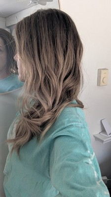 XS Highline Human Hair wig Bronde Caramel Blonde Brown Swirl 22-23'' LENGTH
