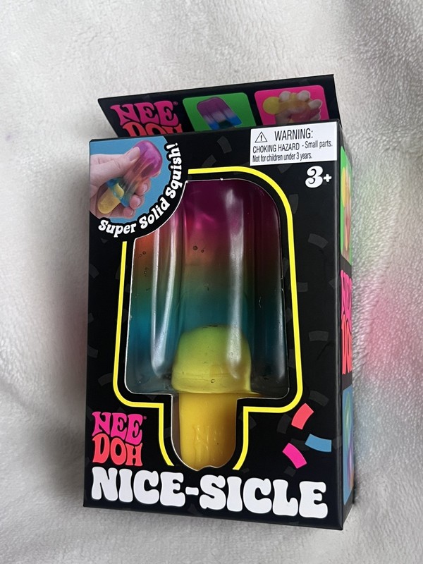 Authentic Rare Rainbow NeeDoh NiceSicle Pink Yellow Blue Clear Schylling TikTok