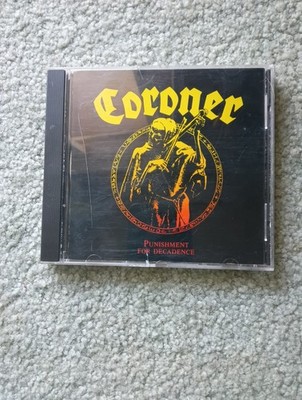Coroner - Punishment For Decadence CD 1988 Noise International WK 44269