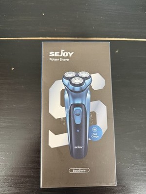 SEJOY BlackStone Rechargeable Men's Electric Shaver - Blue