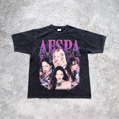 AESPA GRAPHIC T-SHIRT K-POP JERSEY SYNK: AEXIS LINE TOUR 2026