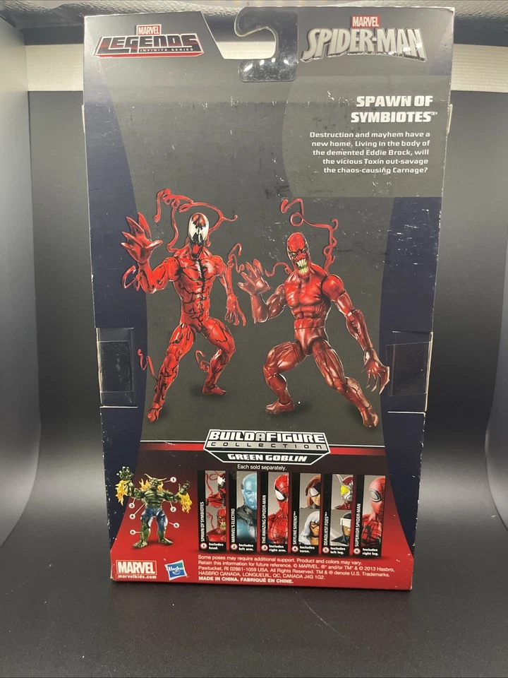 Marvel Legends Infinite Series Spawn of Symbiotes 6" Toxina Duende Verde BAF NUEVO EN CAJA Foto 3 de 4