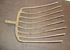 Antique Primitive Pitch Hay Coal Manure Fork Hand Wrought