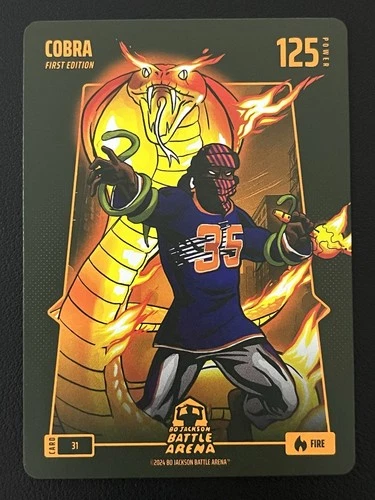 2024 Bo Jackson Battle Arena Kevin Durant Cobra First 1st Edition Fire #31