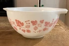 Vintage PYREX Pink Gooseberry 441 Double Spout Cinderella Mixing Bowl 1.5 Pint