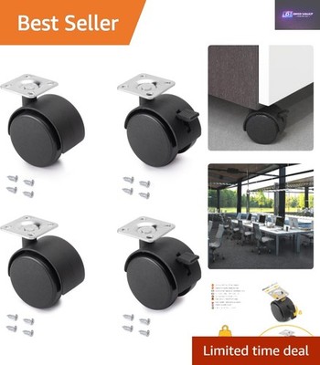 Mühelos gleitende Möbelrollen - 4er Pack 50 mm mit Bremse für einfache Bewegung