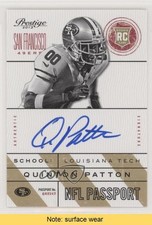 2013 Panini Prestige NFL Passport Signatures Quinton Patton #24 Auto READ gh4
