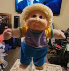 Vintage Cabbage Patch Doll Kids Toddler Blond Hair Blue Eyes 1987 Xavier Roberts