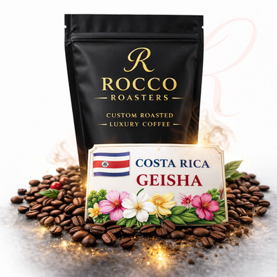 Costa Rican Geisha Coffee   Roasted to Order or Green Beans   2 lbs in 1 lb bags
