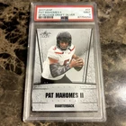 PATRICK MAHOMES (PSA 9) Rookie Card 2017 LEAF DRAFT SILVER KC CHIEFS SP. RELEASE