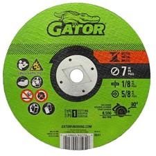 Gator 9641 Fiberglass Reinforced Type 1 Cut-Off Wheel 7 Dia. x 1/8 in.