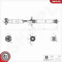 Esen SKV Antriebswelle 76SKV061 FüR BMW X3 E83