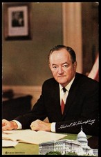 1960s Hubert H Humphrey Washington DC Fabian Bachrach Portrait Capitol Postcard
