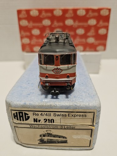 HAG 210 SWISS EXPRESS RE4/4II SBB CFF ELECTRIC LOCOMOTIVE WECHSELSTROM 3 LEITER - Picture 4 of 10