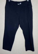 WestBound Woman Pull On Pants Womens PLUS Sz 16 W Short Black Stretch *READ*