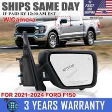 For 2021-2024 Ford F150 Right Side Door Mirror Wcamera Blind Spot Ml3z17682fa For 2021-2024 Ford F150 Right Side Door Mirror Wcamera Blind Spot Ml3z17682fa