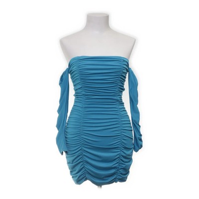 Shein, Kleid, Größe: 34, Blau, Polyester/Elasthan, Einfarbig, Damen #ZHO
