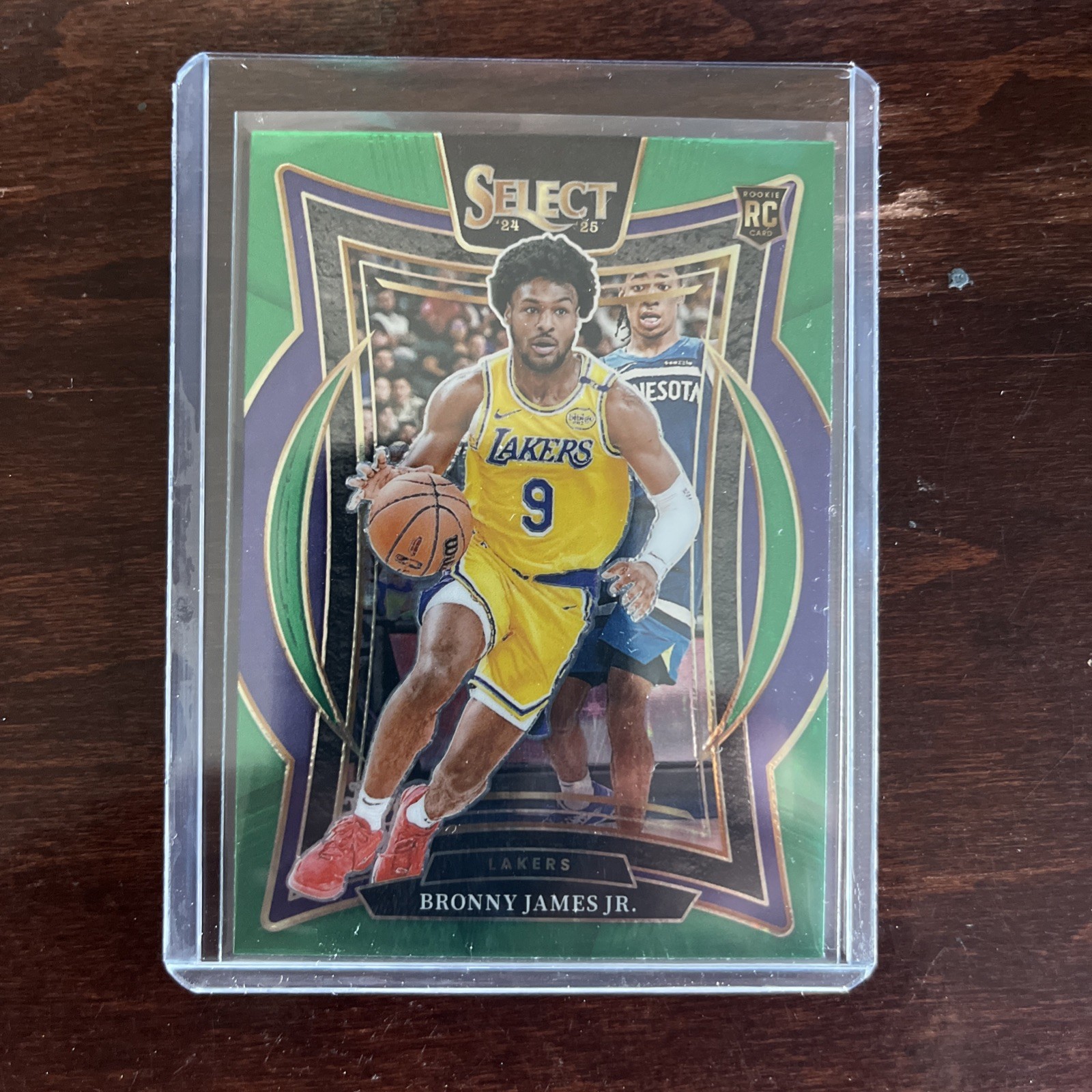 2024-25 Panini Select - Concourse Bronny James RC #90 Green Stars Prizm Lakers