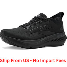 BRAND NEW! Men's Brooks Glycerin GTS 23 Running Shoe, Comfort, Black/Black/Ebony