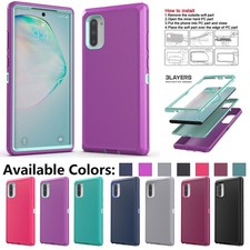 For Samsung Galaxy Note 10 Plus / Note 10 10 Case Heavy Duty 3in1 Layers Cover