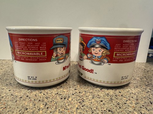 Vintage 1993 Campbells Soup Mugs By Westwood Set Of Two- 14 Fluid Ounces