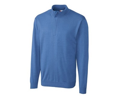 Clique by Cutter & Buck Imatra Men's Blue Jersey Knit 1/2 Zip Sweater SZ: 5XL 5X