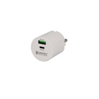 Unitec Mini USB Ladeadapter 20 W Weiß Ladeadapter