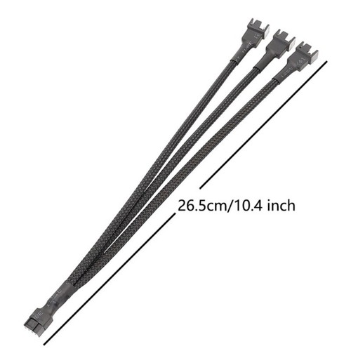 2Pcs 3/2/1 Way 4Pin PWM Fan Splitter Fan Converters Cable for Efficient Cooling - Afbeelding 8 van 11