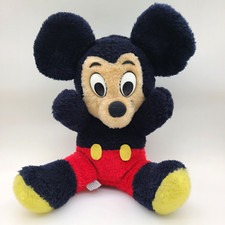 Vintage Walt Disney Productions Mickey Mouse Plush Stuffed Animal Taiwan