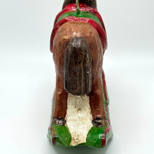 Villeroy & Boch Vtg Rocking Horse Candle Brown/Green 6" Tall Handpainted NOS - Picture 7 of 8