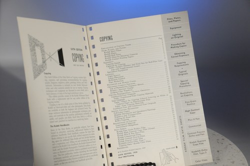 1960 COPYING Kodak Advanced Data Book VG+ 4.5 Sixth Edition 48pgs - Picture 4 of 6