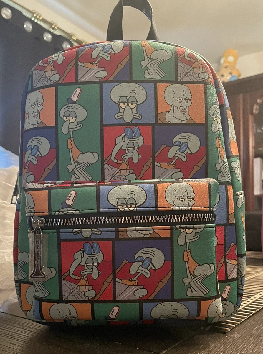 SPONGEBOB SQUAREPANTS SQUIDWARD MEME MINI BACKPACK NEW!!!