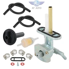 Fuel Valve Petcock & Lever Fit Kawasaki ATV Prairie 360 4X4 KVF360 2003-2013 4WD