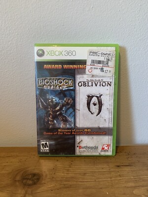 BioShock + The Elder Scrolls IV Oblivion - Xbox 360 - Great Condition ...