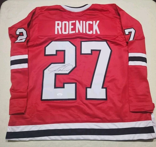 Jeremy Roenick Auto Custom Signed Hockey Jersey JSA size XL Team certified
