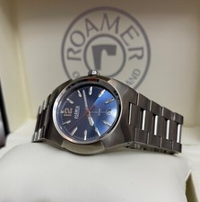 ROAMER Herrenuhr Power 10 Edelstahl 756833 Saphirglas Swiss made Azurblau