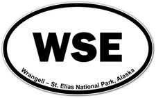 Wrangell – St. Elias National Park Oval Car Bumper Window Sticker Decal 6